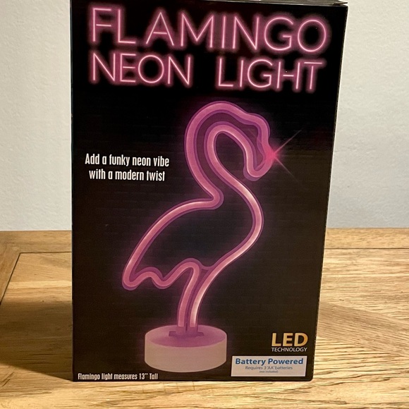 Indoor and Outdoor Flamingo Lamp and String Lights - Picture 9 of 11